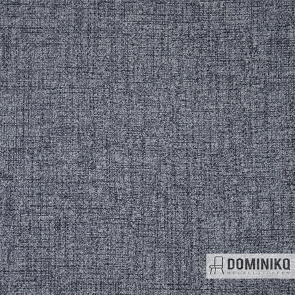 Grijze Montana stof van Casal met fijne kleurvariaties voor meubelbekleding, bestaande uit katoen en kunstvezels zoals PAN acryl.