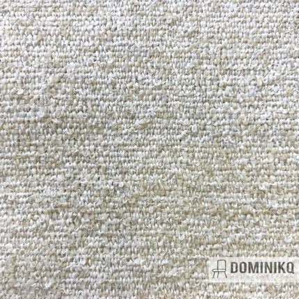 Grof geweven meubelstof Pixie van Casal in kleur Ecru, duurzaam en milieuvriendelijk met rijke uitstraling. Geschikt voor interieur.