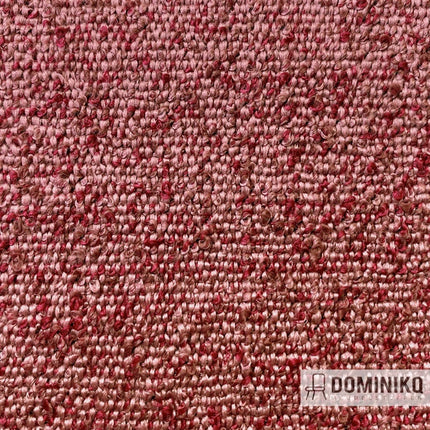 Grof geweven meubelstof Pixie van Casal in kleur Pivoine met rijke uitstraling, duurzame eigenschappen en luxe afwerking.