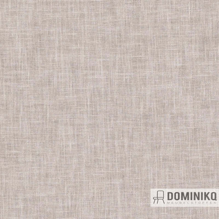 De Ploeg Vliet stof in beige linnenlook, zacht FR twijngaren, vintage uitstraling, geschikt voor kamerhoge gordijnen bij Dominiko.