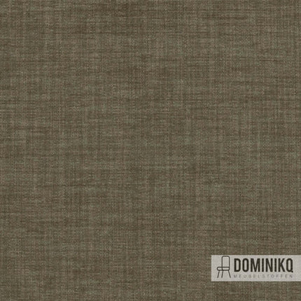 Moss meubelstof in warme aardetinten van De Ploeg, met zijde en viscose voor zachte uitstraling. Bestel 5m of meer voor 10% korting.