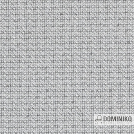 Cura bekledingsstof van gerecycled polyester met natuurlijke uitstraling en zachte, matte textuur in lichtgrijze tint voor meubels.