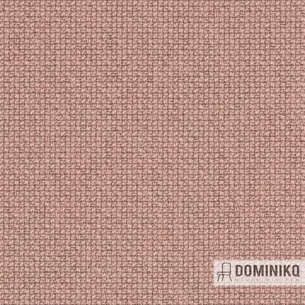 Licht gemêleerde Cura stof in een natuurlijke tint, gemaakt van 98% gerecycled polyester voor luxe en comfort in meubels.