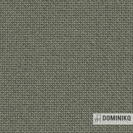 Groene Cura Screen stof van gerecycled polyester voor schermstoffering, 98% post-consumer materiaal, Gabriel merk, veelzijdig kleurenpalet.