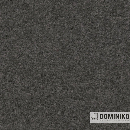 Focus Melange stof 60312, geweven uit 100% kamgarenwol, in een modern grijstint; zijdeachtig en sterk, voor meubelstoffering.