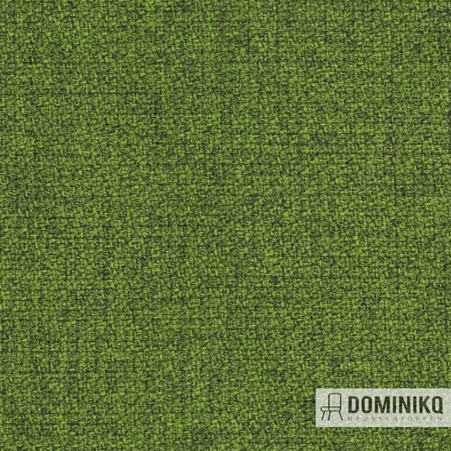 Groene stof Gabriel Step Melange 68162 met gemêleerde structuur voor veelzijdige interieurtoepassingen, stijlvol en functioneel.