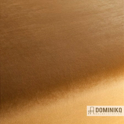 JAB Anstoetz Champion Vol2 JA3005-041 velvet stof, goudkleurig, slijtvast polyester, stijlvol voor interieurdecoratie.