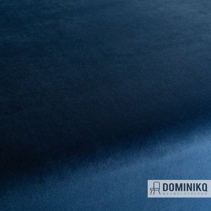 Donkerblauwe JAB Anstoetz Champion Vol2 velvet stof, veelzijdige polyester voor decoratie en interieur, zonder watermerk Dominikq