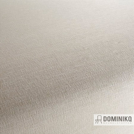 Effen beige Yannic meubelstof van JAB Anstoetz, tabby geweven met subtiele bouclé-effect door variërende diktes.