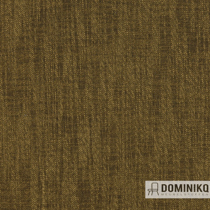 Moderne meubelstof Rhythm van Keymer met natuurlijke linnen uitstraling, geweven uit bouclé, kleur bruin, eenvoudig in onderhoud.