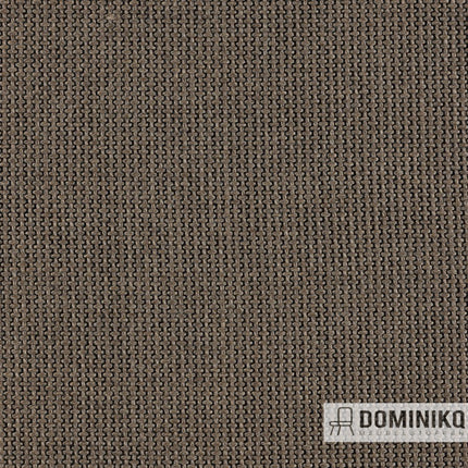 Bruine meubelstof uit de Keymer Spectrum collectie met grove structuur en zichtbare weefpatroon, Europees design.