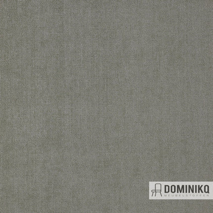 Keymer Comeback meubelstof in effen grijze kleur, duurzaam met gerecyclede garens, zachte en tijdloze uitstraling.