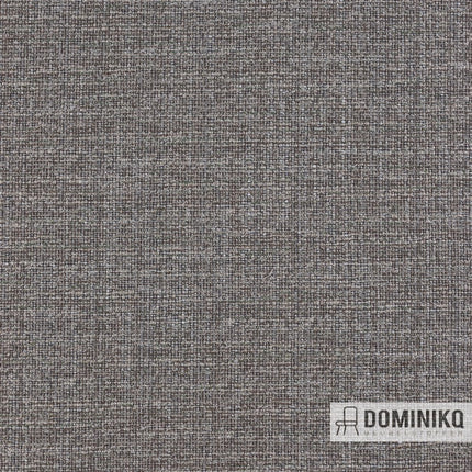 Grijze meubelstof uit de Discover collectie van Keymer, gemaakt van polyacryl en polyester. Stijlvol en sportief ontwerp.