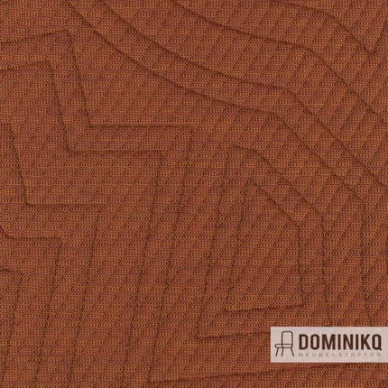 Gebreide meubelstof Kvadrat Febrik Apparel 463 met patroon geïnspireerd door kleding blauwdrukken, ontworpen door BYBORRE in Amsterdam.