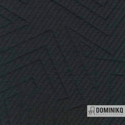 Gebreide meubelstof Kvadrat Febrik Apparel 993, ontworpen door Textielstudio BYBORRE, met patroon op kledingstukken gebaseerd.