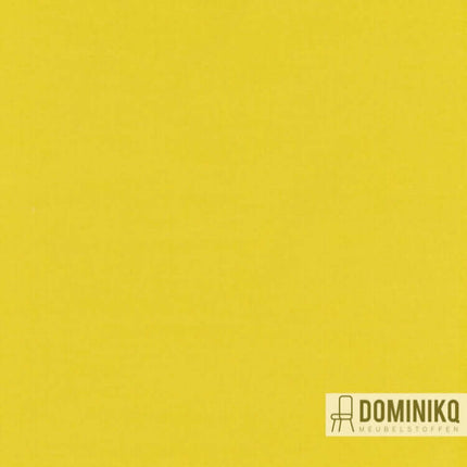 Heldere gele Kvadrat Harald 3 stof, kortpolig katoenvelours met matte afwerking, ontworpen door Fanny Aronsen en vernieuwd door Raf Simons.