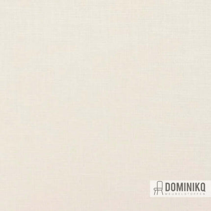 Kvadrat Sahco Fanello meubelstof in licht beige, sterk voor intensief gebruik, verkrijgbaar in 18 kleuren, soepel met subtiele glans.