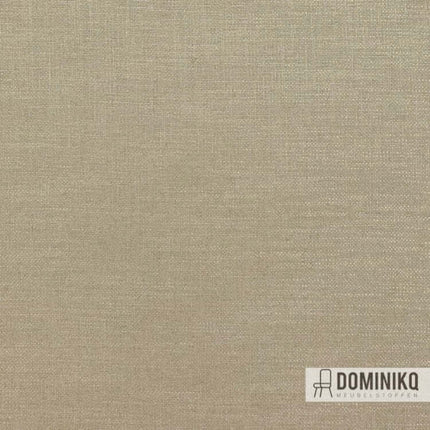 Beige Fanello meubelstof van Sahco, sterk en soepel met subtiele kleurnuances, ideaal voor intensief gebruik en beschikbaar in diverse kleuren.