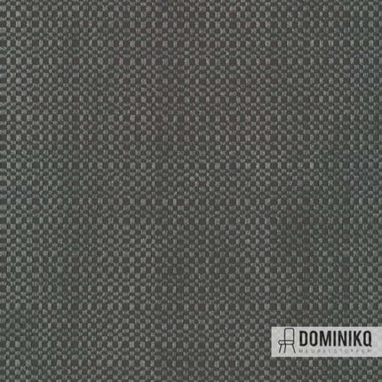 Stofontwerp met onregelmatig dambordpatroon in groene tinten, levendig en veelzijdig door zachte chenille en glanzende polyester garens.