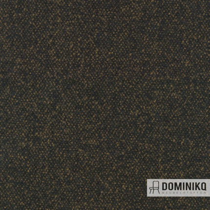 Vanir meubelstof door Raf Simons voor Kvadrat, geïnspireerd op militaire jasmode, gemaakt van gevilte wol met bouclé garens.