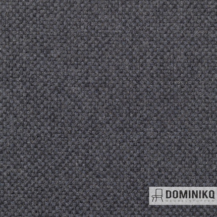 Grijze Vescom Lamu bekledingsstof van 100% polyester, geïnspireerd door het Keniaanse eiland Lamu, met zachte, comfortabele textuur.
