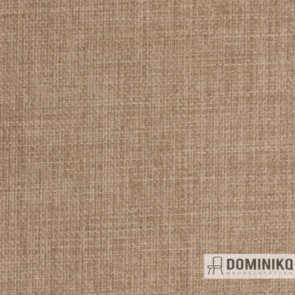 Linetta meubelstof in crème kleur met linnen look, geschikt voor horeca en zorginstellingen. Vanaf 5 meter 10% korting.