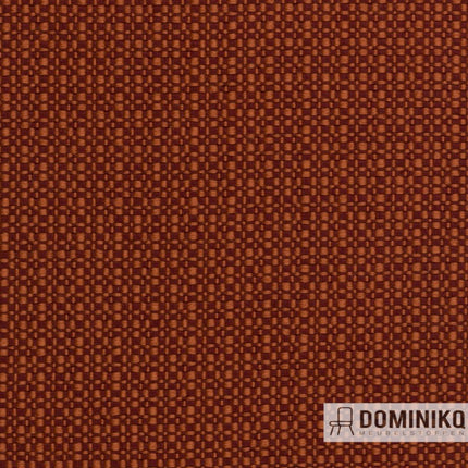 Oranje patroonstof Vyva Fabrics Revyva Atlantic 6081 Poisson-lion, maatwerk op 100cm breedte, dominok tranfers.